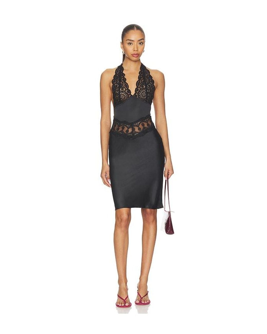 Lioness Black Solana Midi Dress