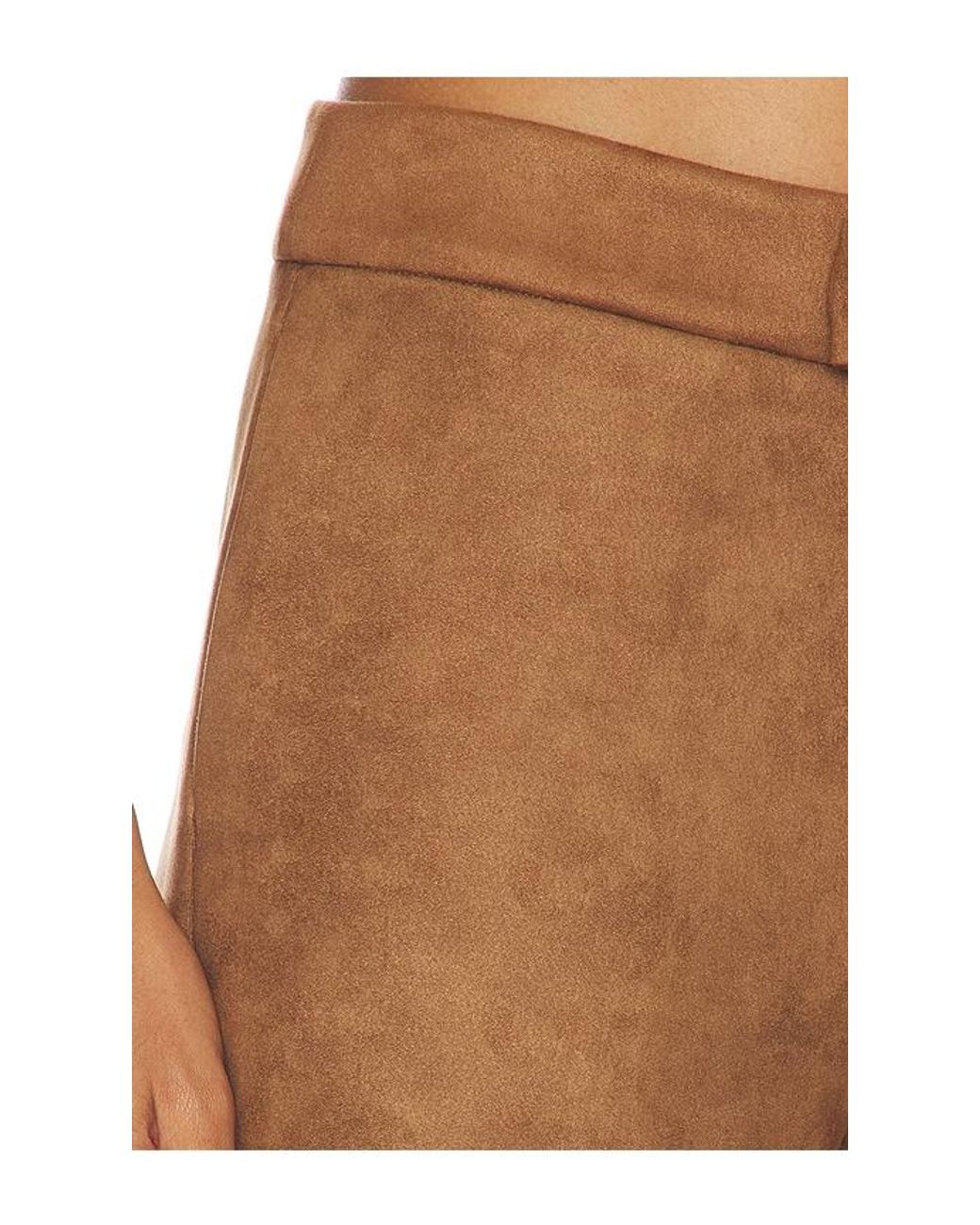 ALL THE WAYS Brown Kylli Faux Suede Short