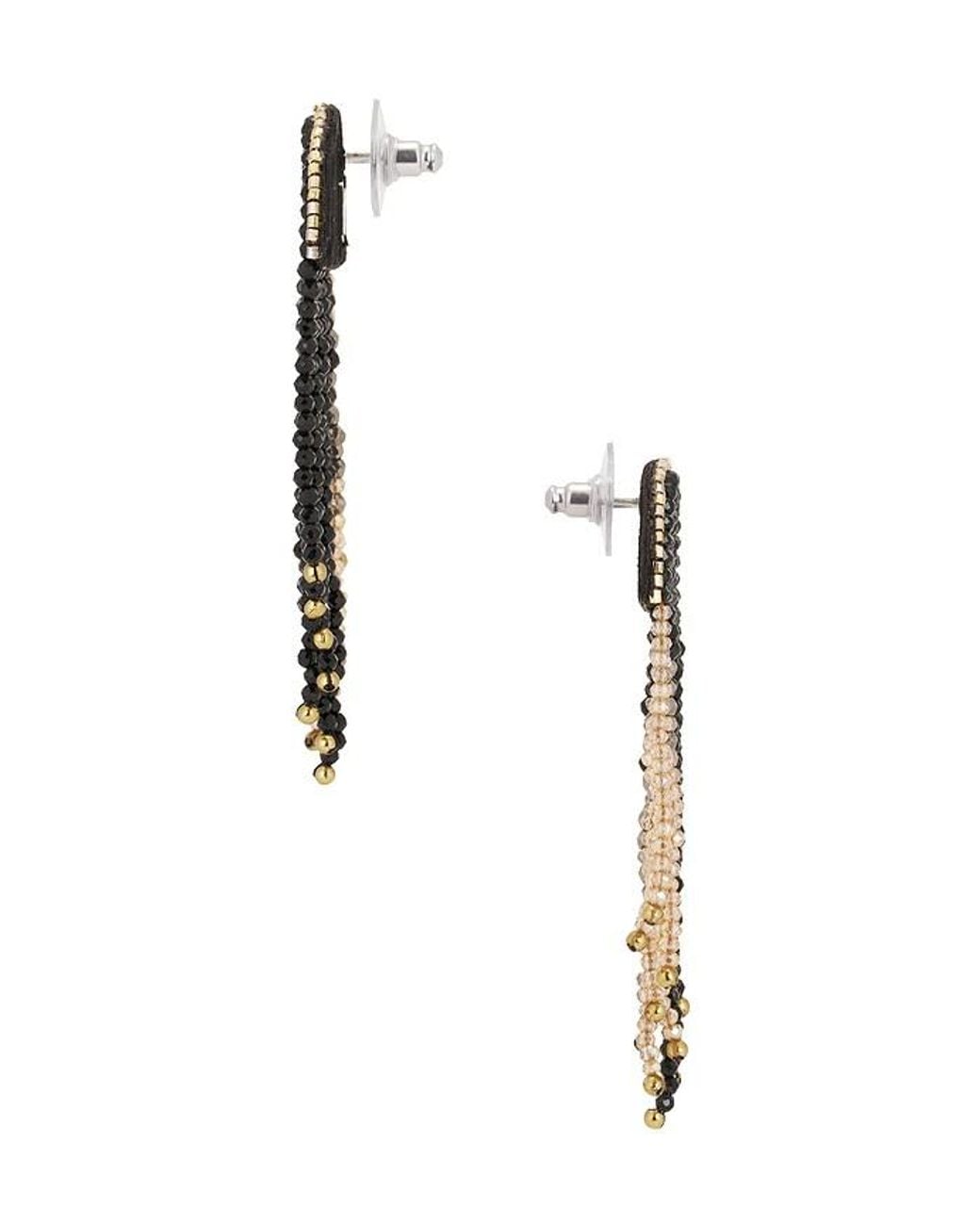 Deepa Gurnani Black Statement-Ohrringe Sunil