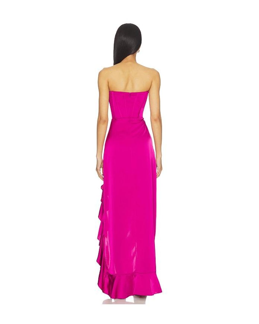 Amanda Uprichard Pink Francesca Maxi Dress