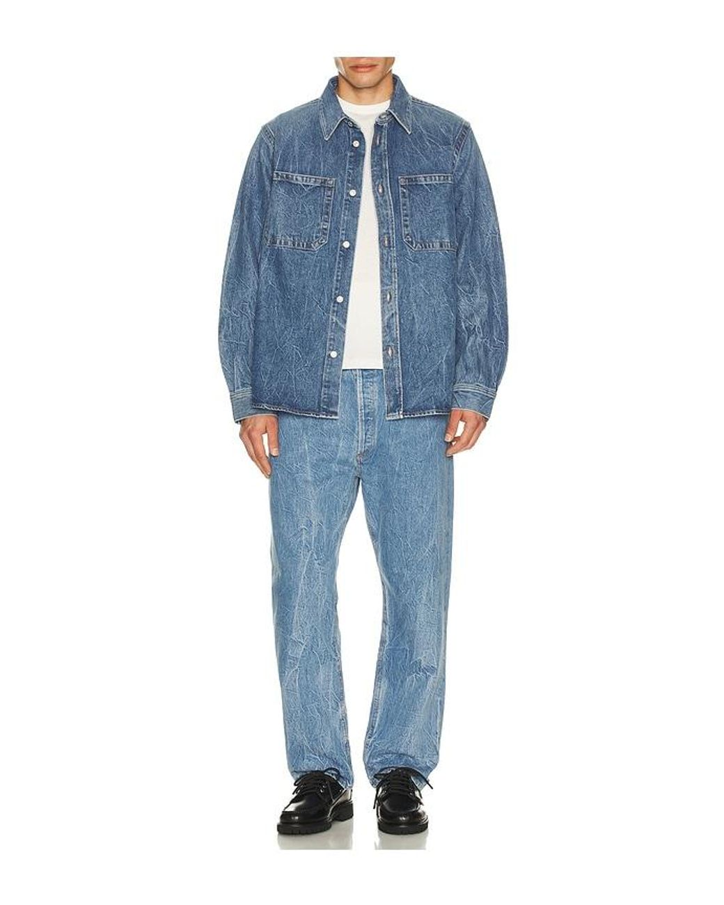 Agolde Blue Craven Shirt for men