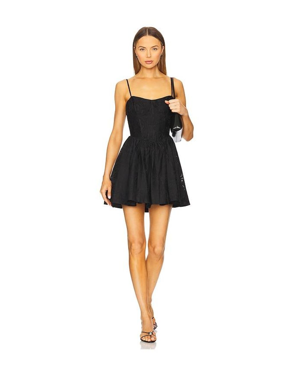 Astr Black Linelly Dress