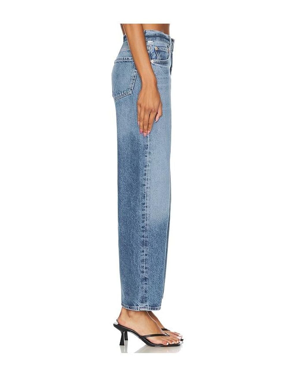 Citizens of Humanity Blue Miro Relaxed Wide Leg Jeans