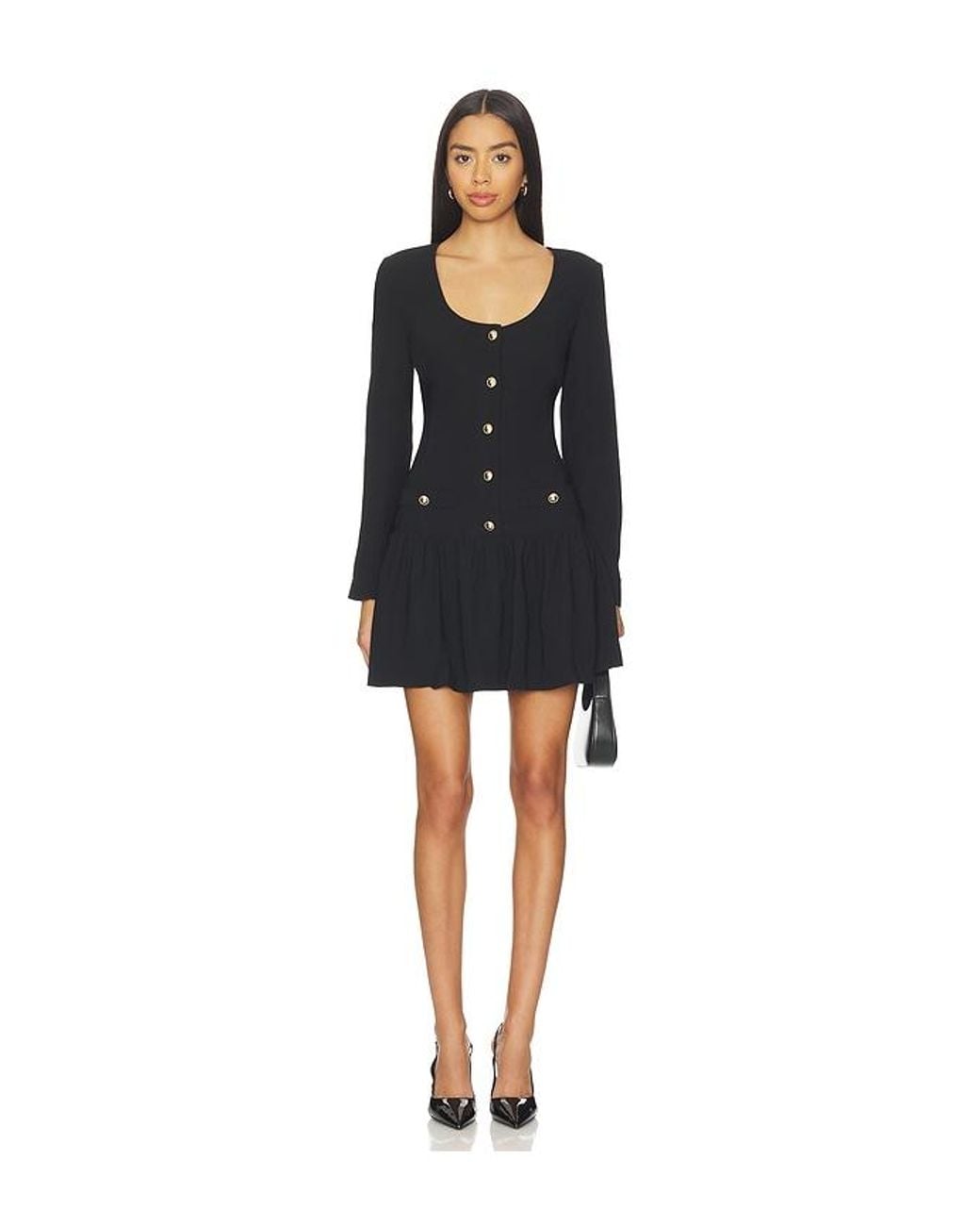 Amanda Uprichard Black Fallon Dress