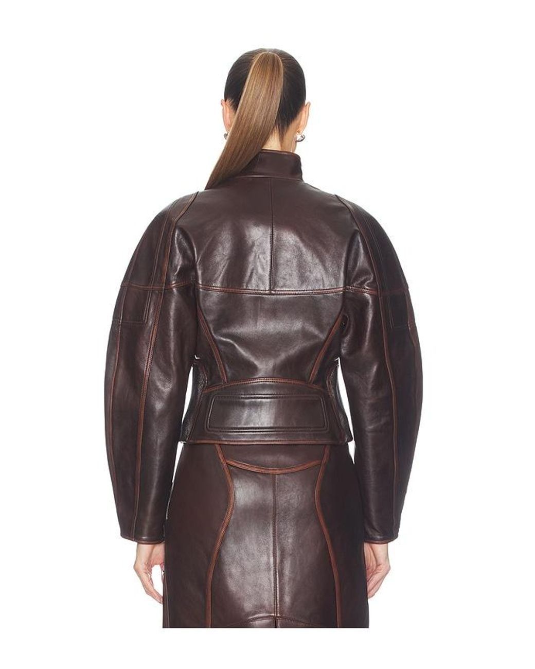 Helmut Lang Brown Leather Jacket