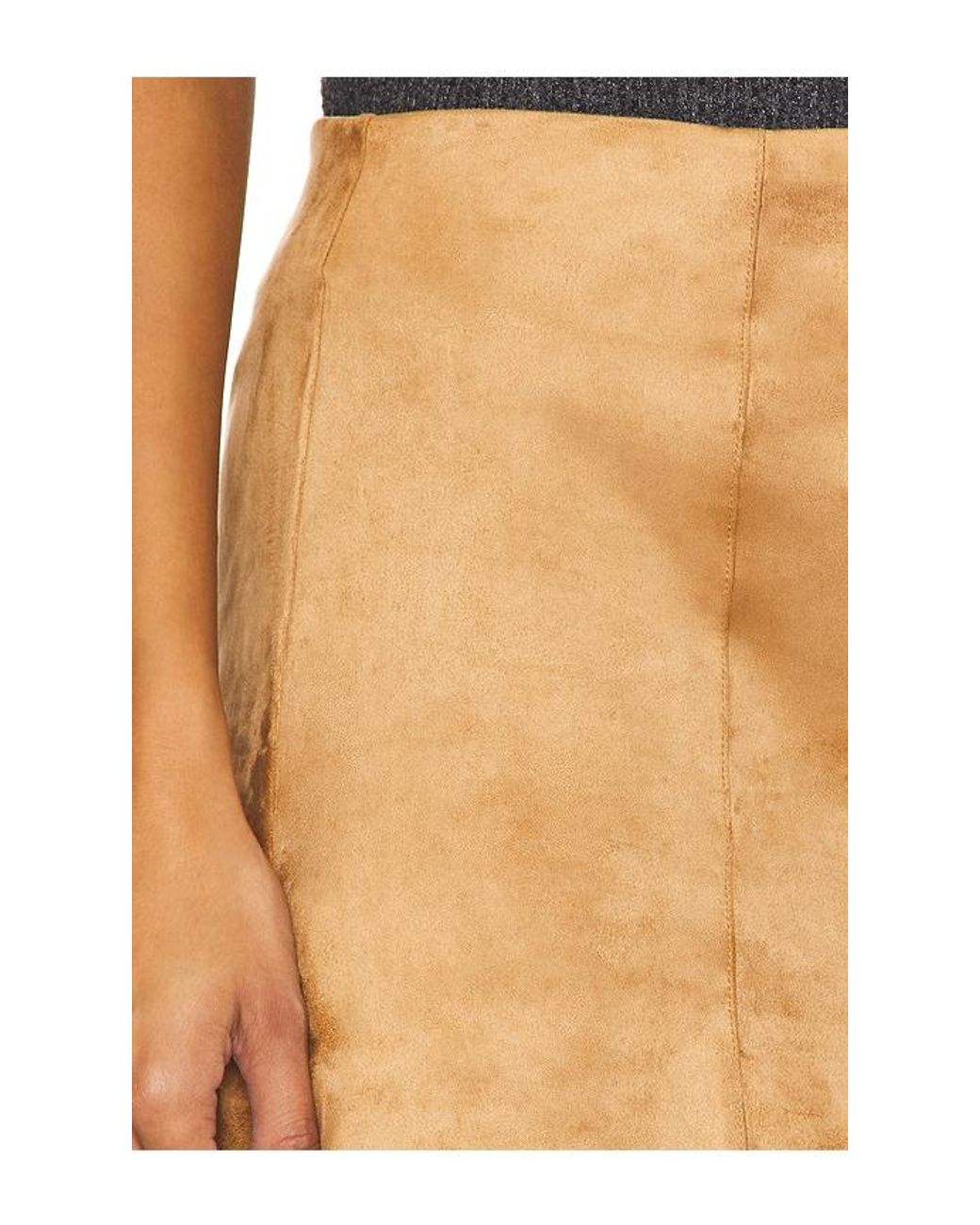 Tularosa Multicolor Ginny Faux Suede Mini Skirt
