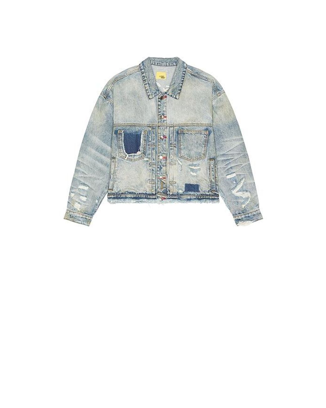 DIET STARTS MONDAY Blue Cowboy Trucker Jacket for men