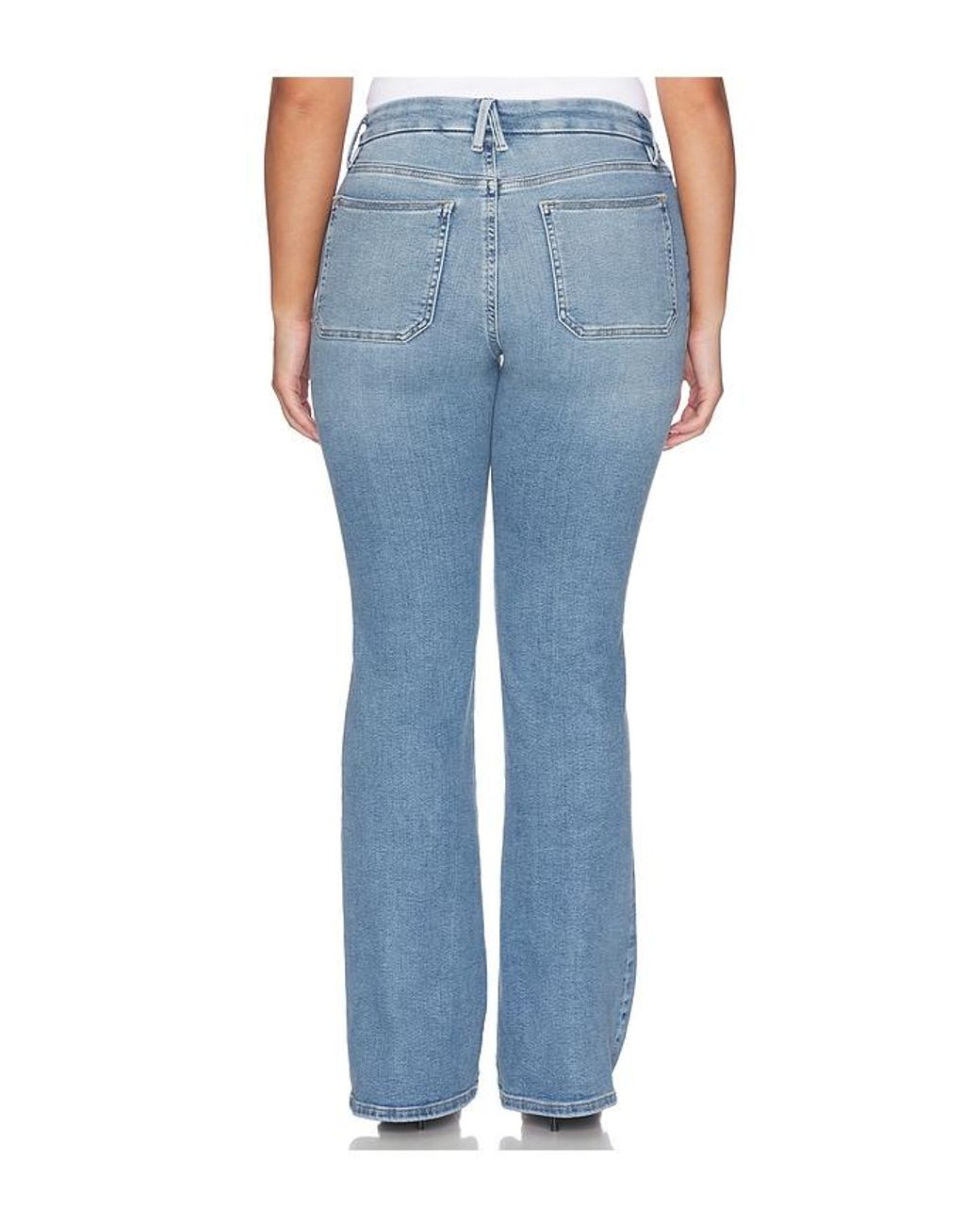 GOOD AMERICAN Blue Ausgestellte Hose Good Legs
