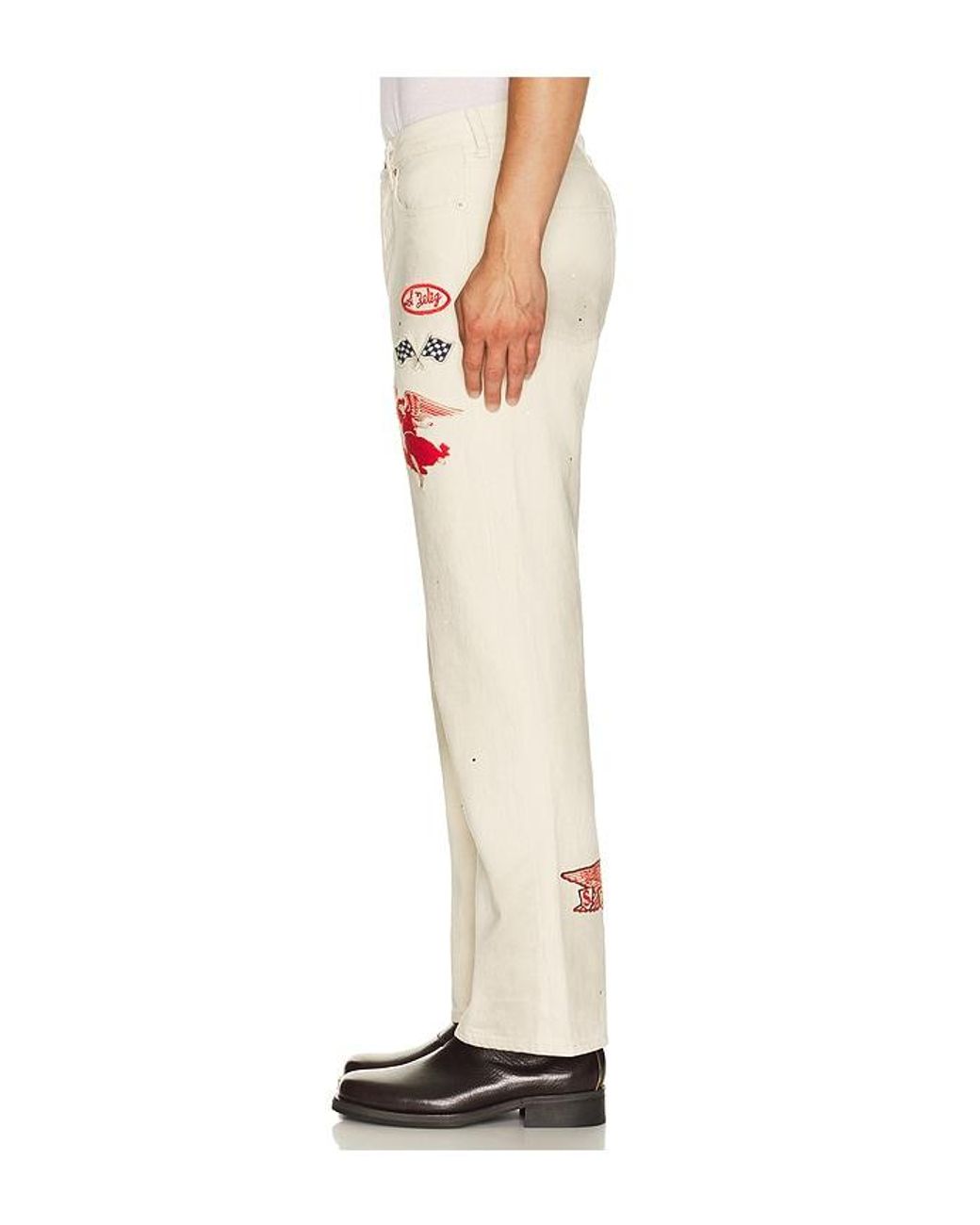 Samuel Zelig White Service Pant for men