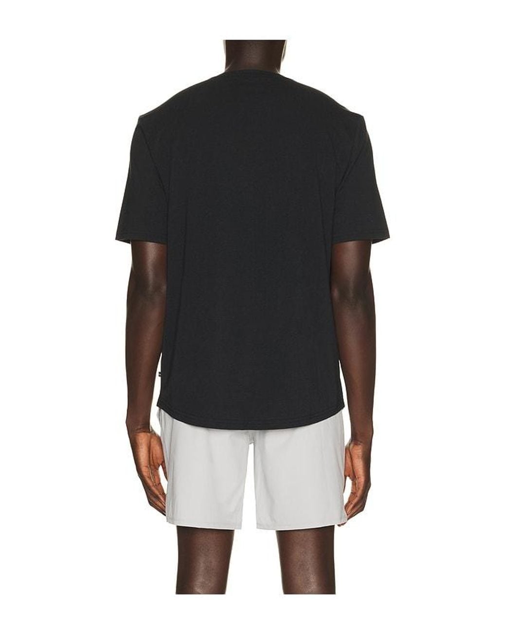 Travis Mathew Black Cloud Henley Tee for men