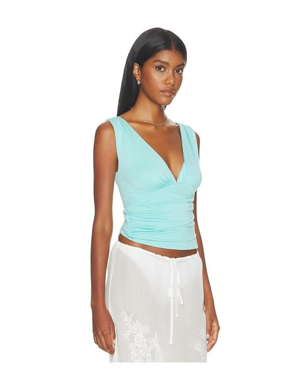 With Jean Blue Jane Top
