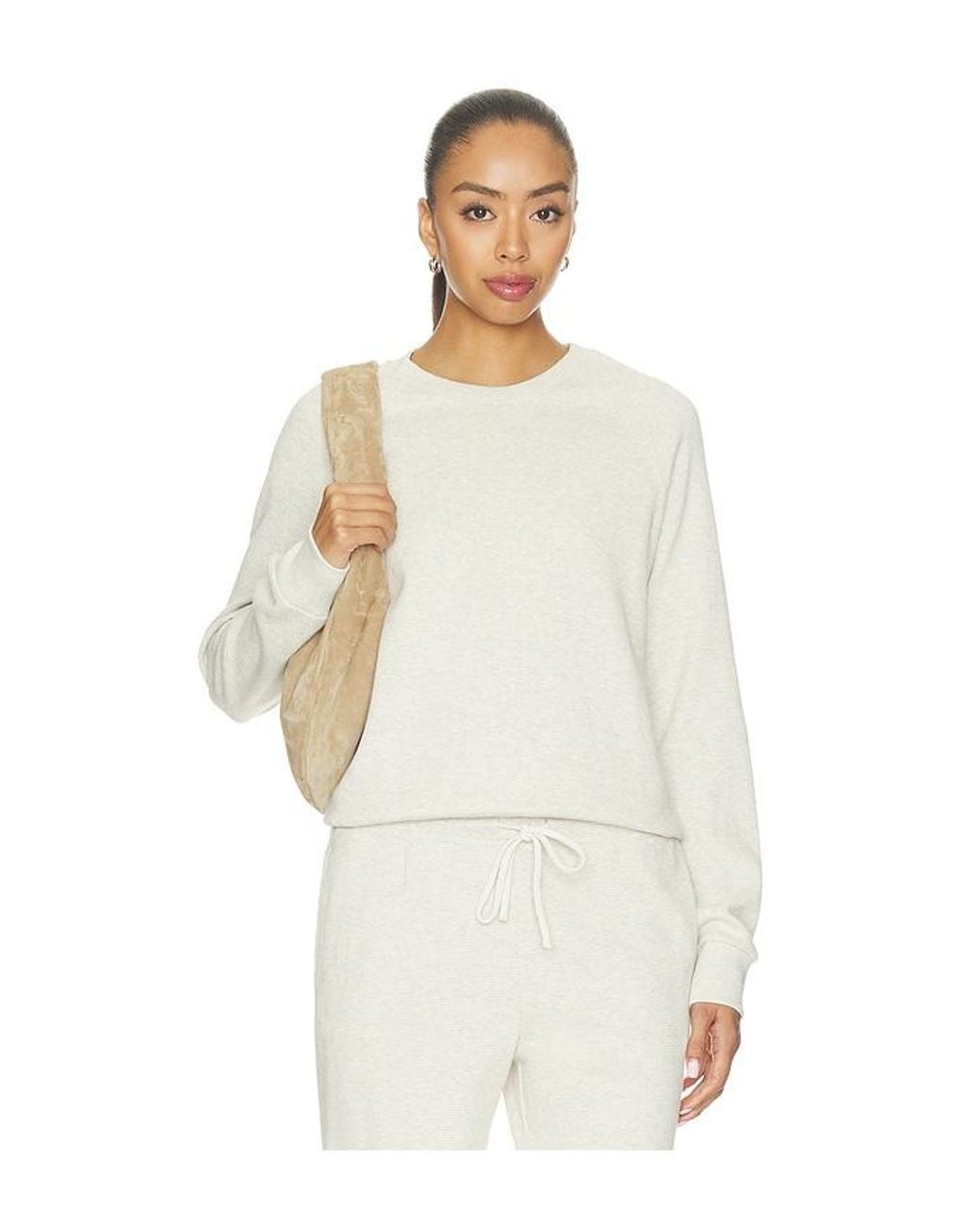 PERFECTWHITETEE White Zia Pullover Sweatshirt