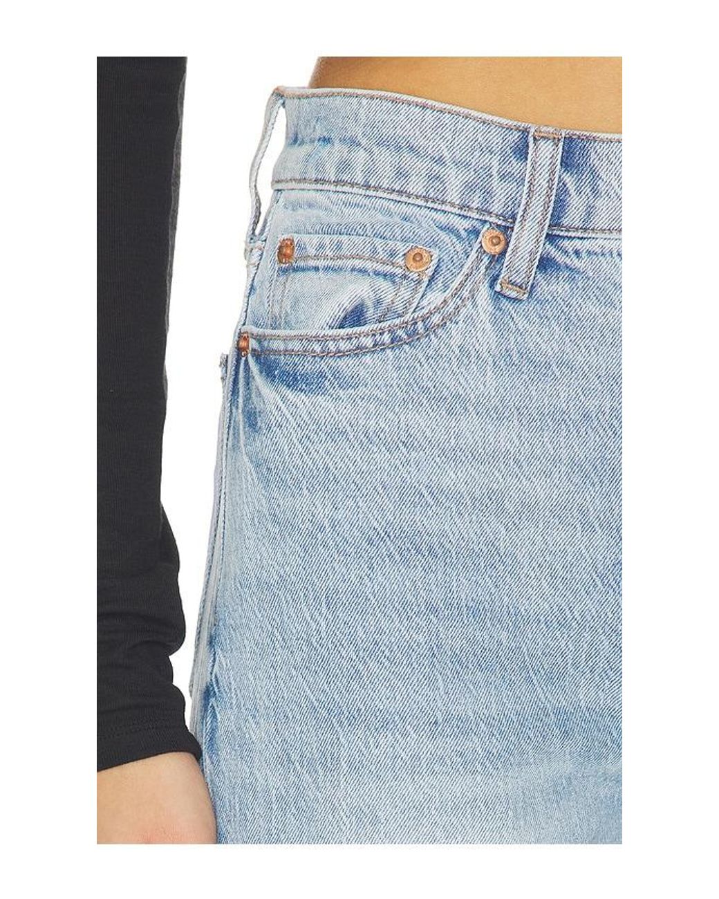 Pistola Blue Lana High Rise Ultra Wide Leg Jeans