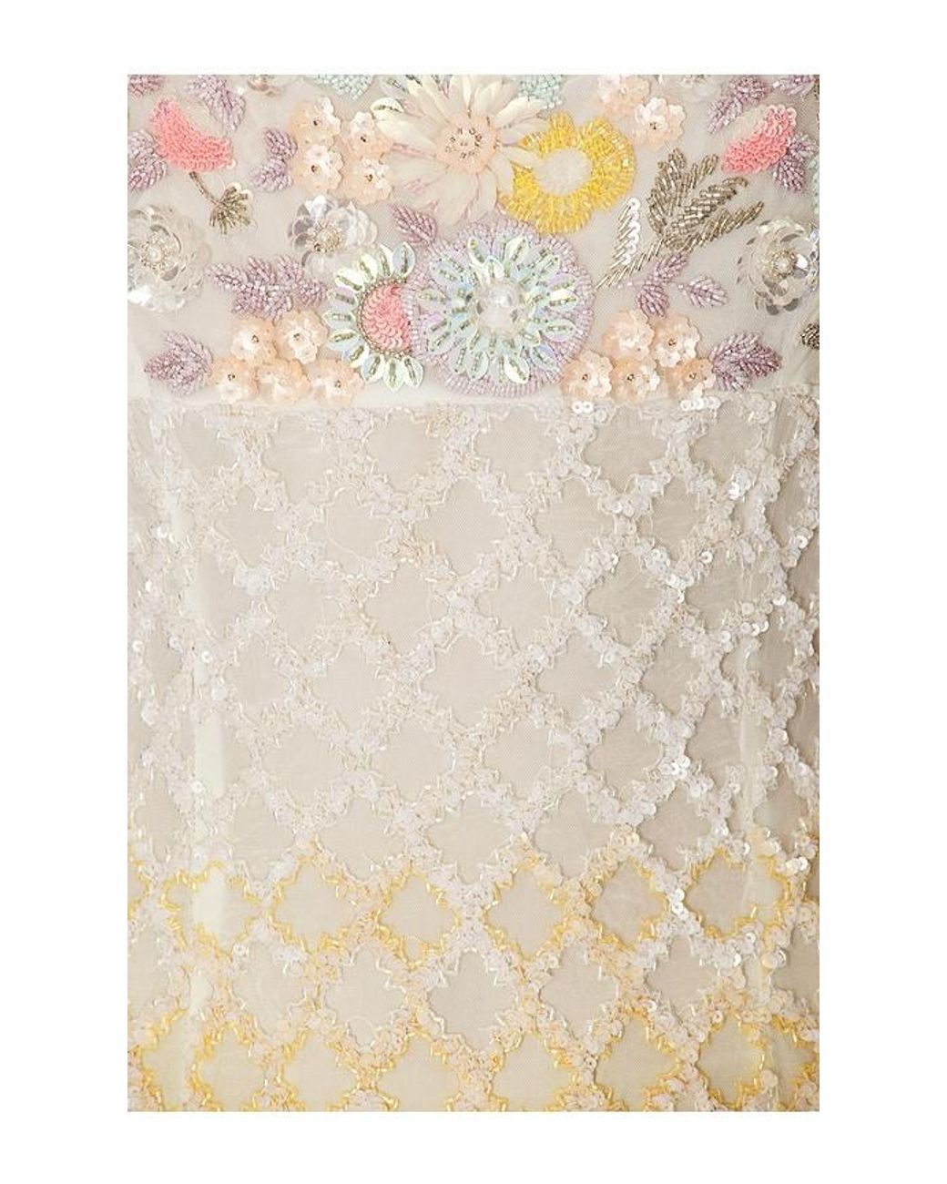 La Fuori White X Revolve Valeria Jewel Embroidered Midi Dress