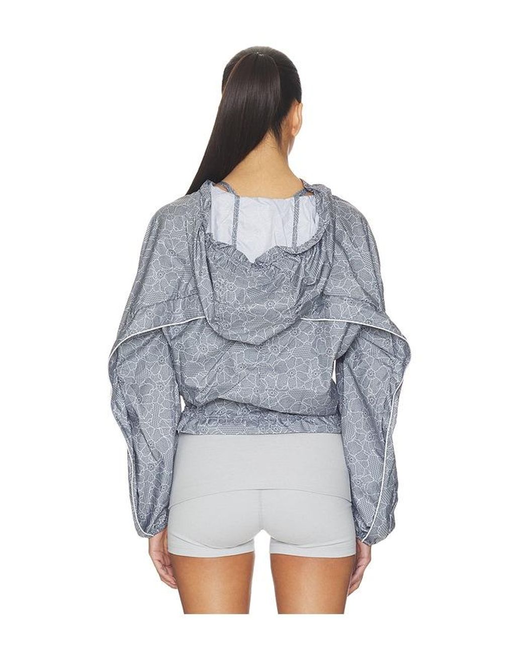 Adidas By Stella McCartney Blue Running Print Jacket