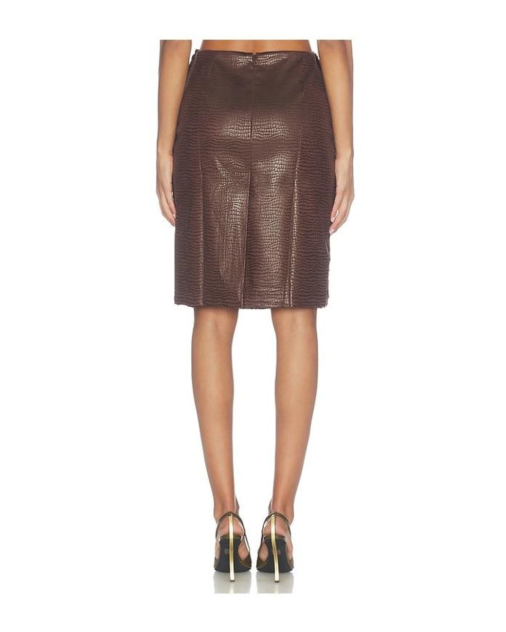 Kim Shui Black Moon Leopard Pencil Skirt