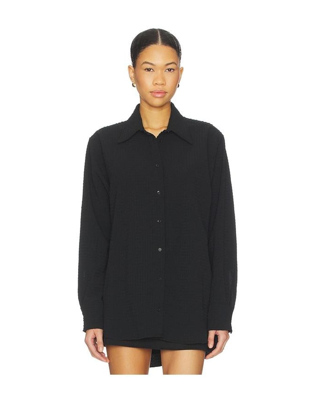 Hunza G Black Oversized Shirt
