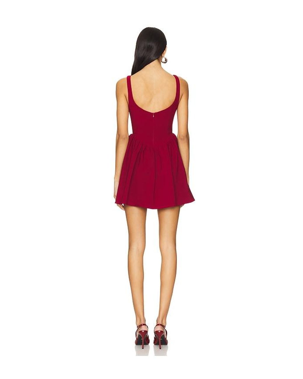 MORE TO COME Red Lorena Mini Dress