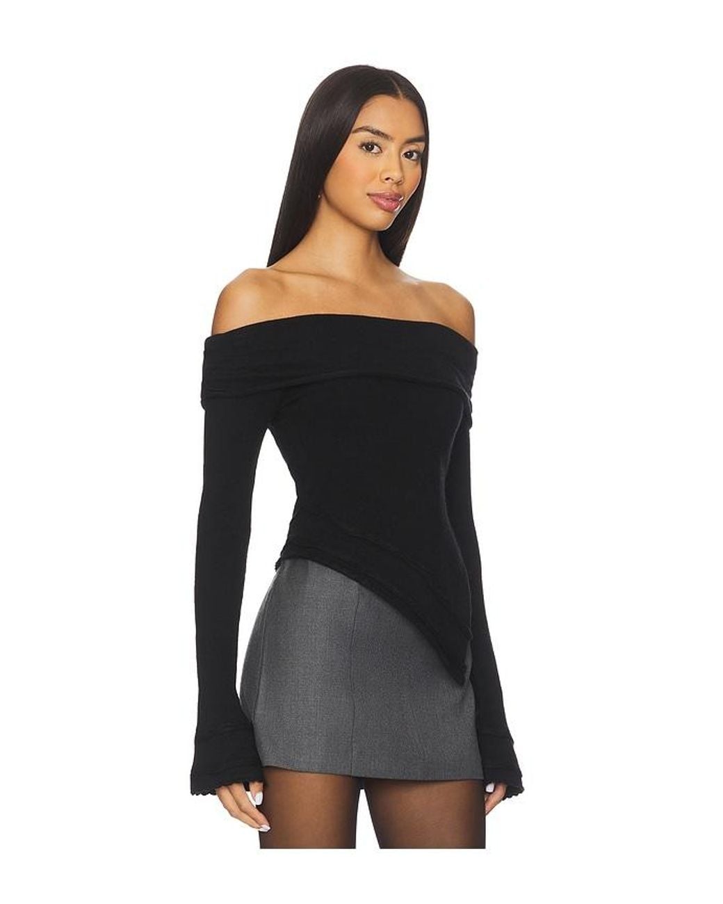 GUIZIO Black Soler Top