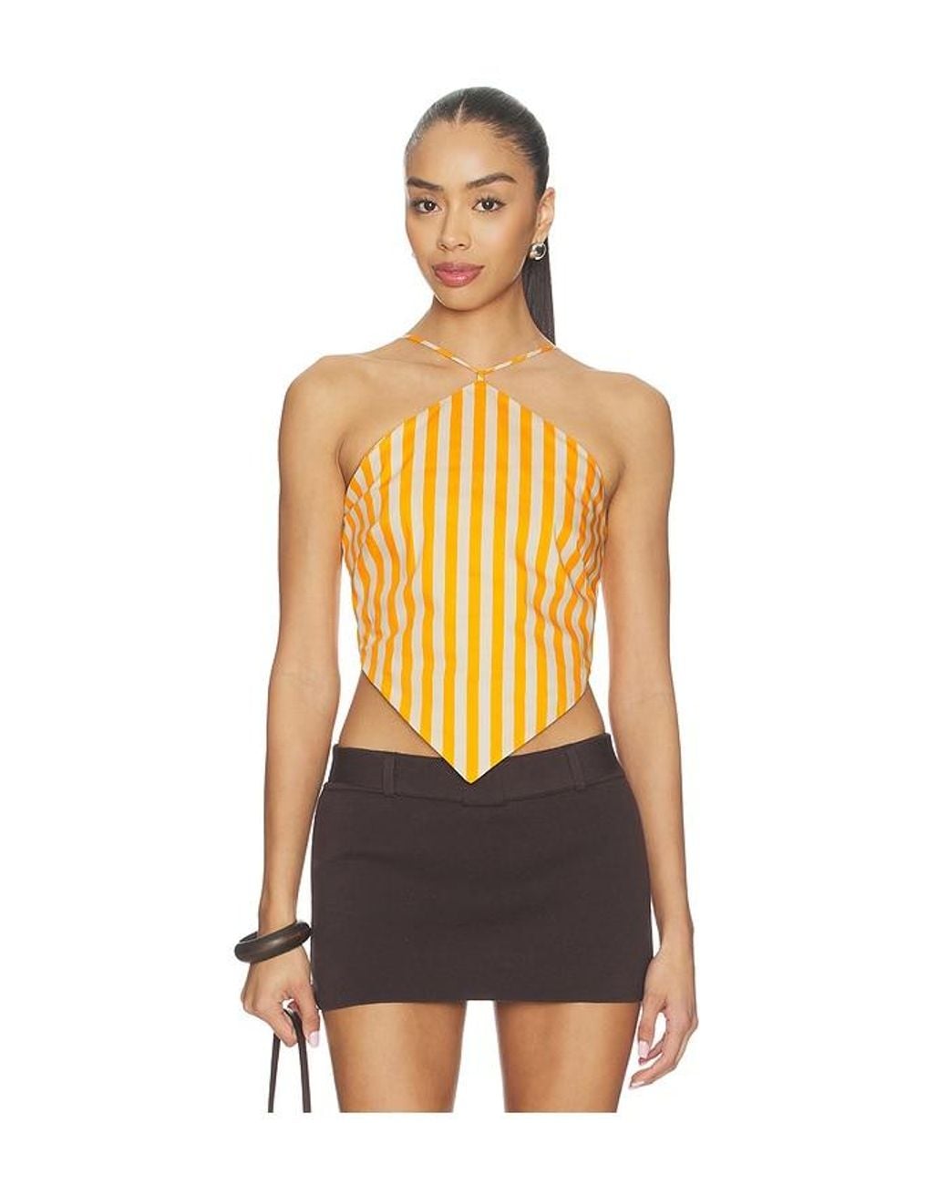 Simon Miller Multicolor Kit Poplin Tie Top