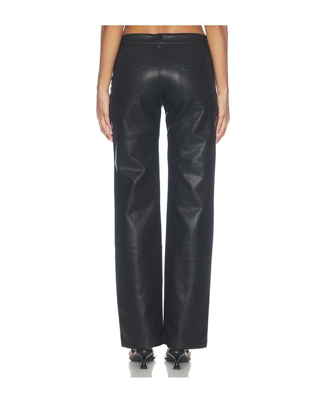 Lioness Black Heartbreaker Faux Leather Pants