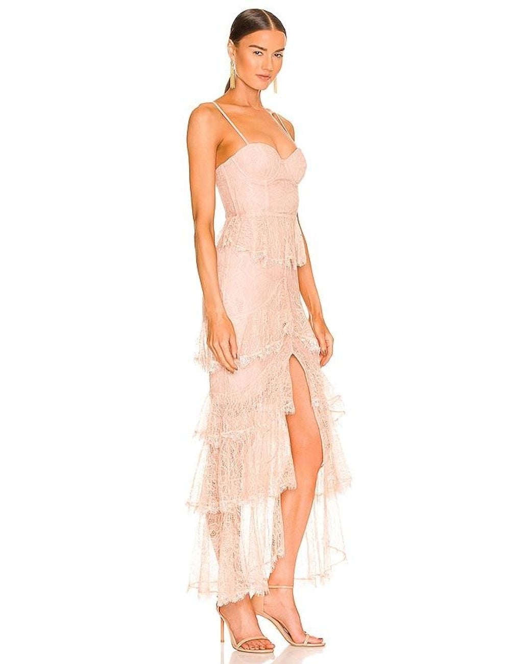 MAJORELLE White Zelda Fitz Gown