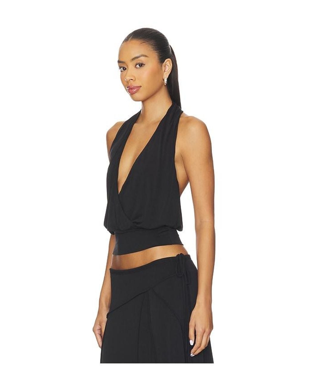 With Jean Black Sharni Top