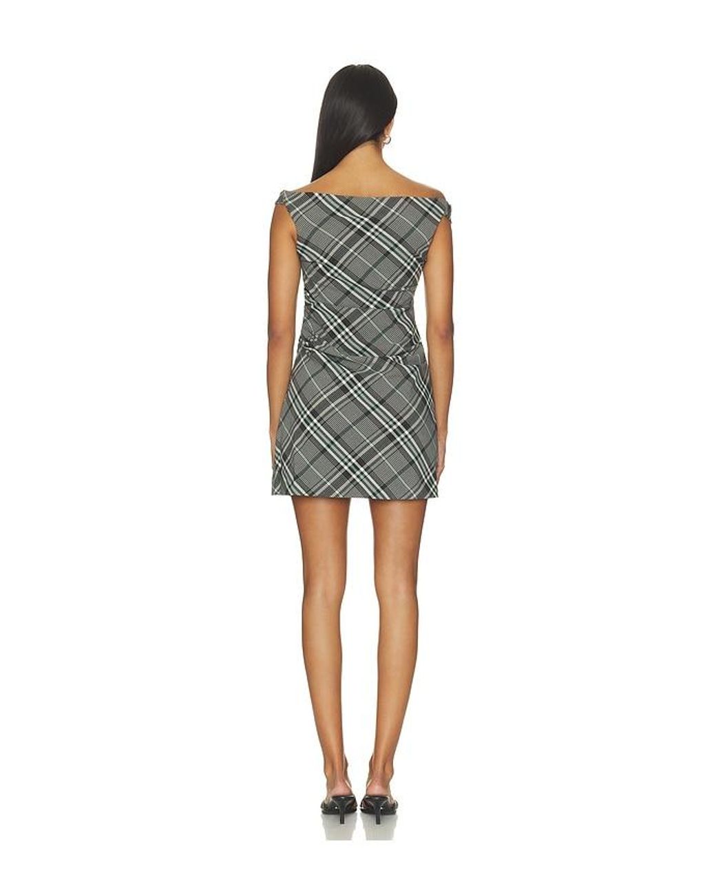 Jonathan Simkhai Multicolor Wells Off-Shoulder Mini Dress
