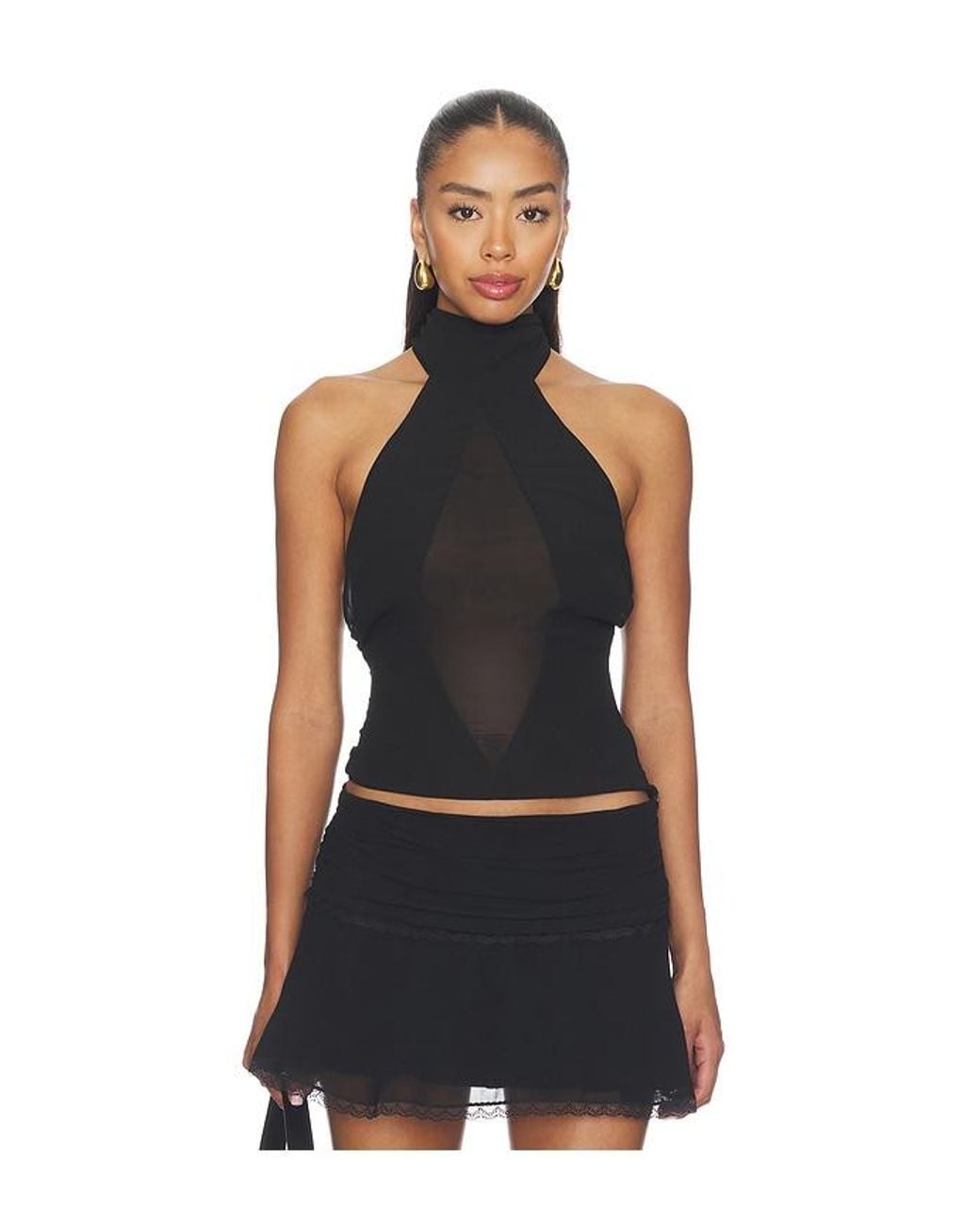 GUIZIO Black Koemi Top
