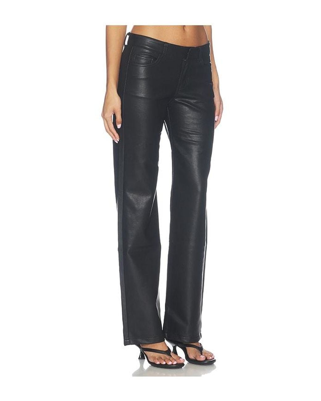 Lioness Black Heartbreaker Faux Leather Pants