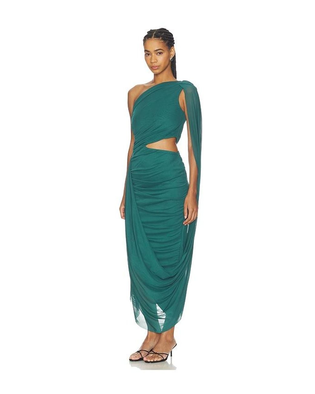 Curaae by Elliatt Green Cleo One Shoulder Midi Dress