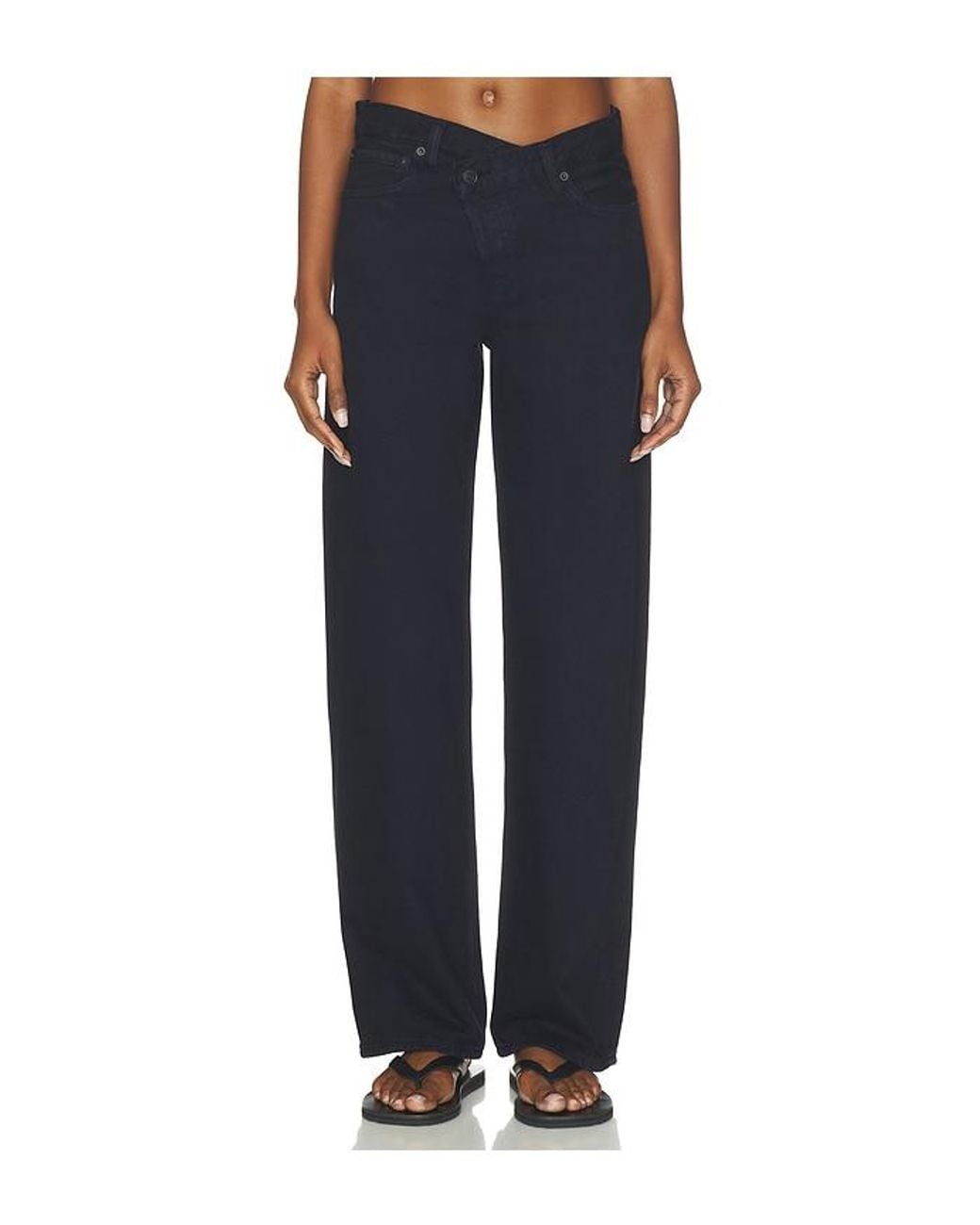 Agolde Blue Arc Criss Cross Jean
