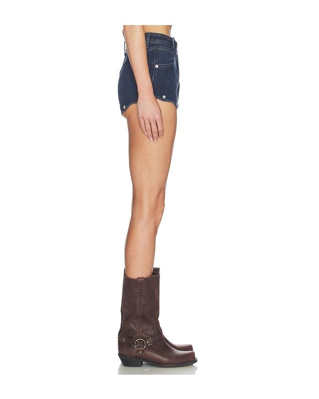 Free People Blue X We The Free Late Night Stud Short