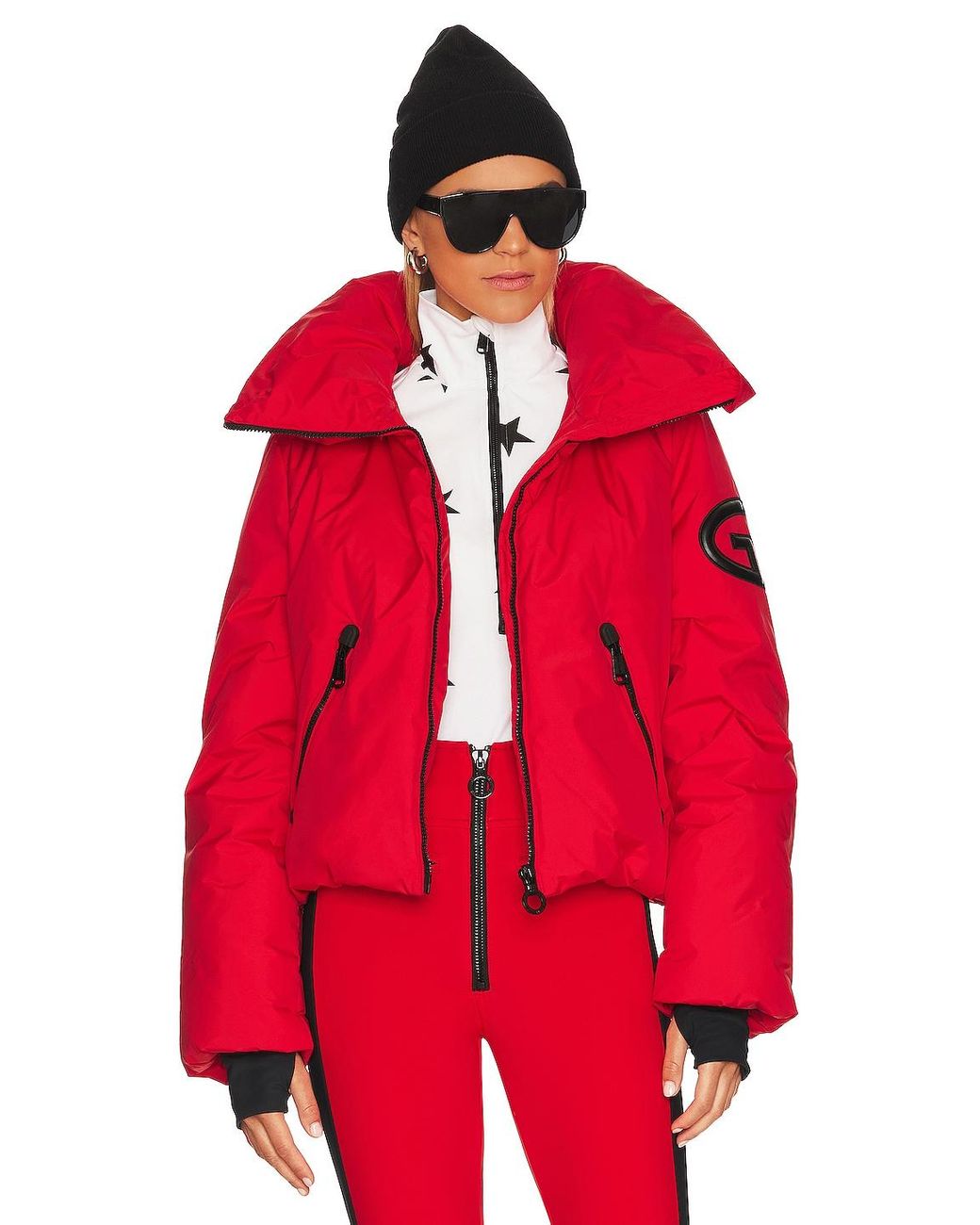 Goldbergh Porter Puffer Jacket in Red Lyst