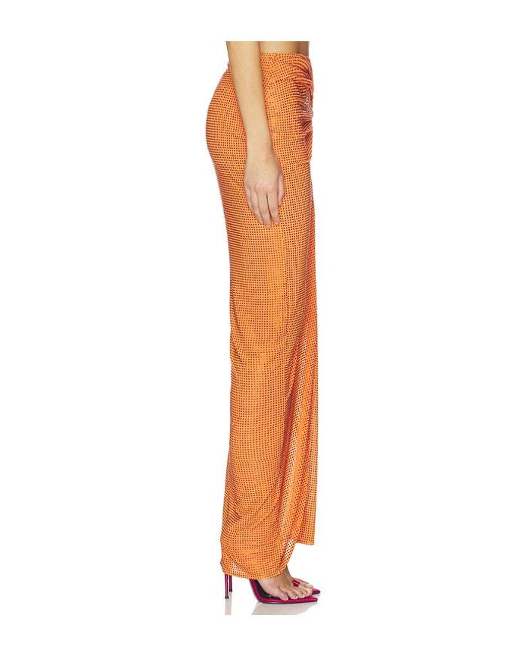 Mariandree Gaitan Orange Isabel Skirt