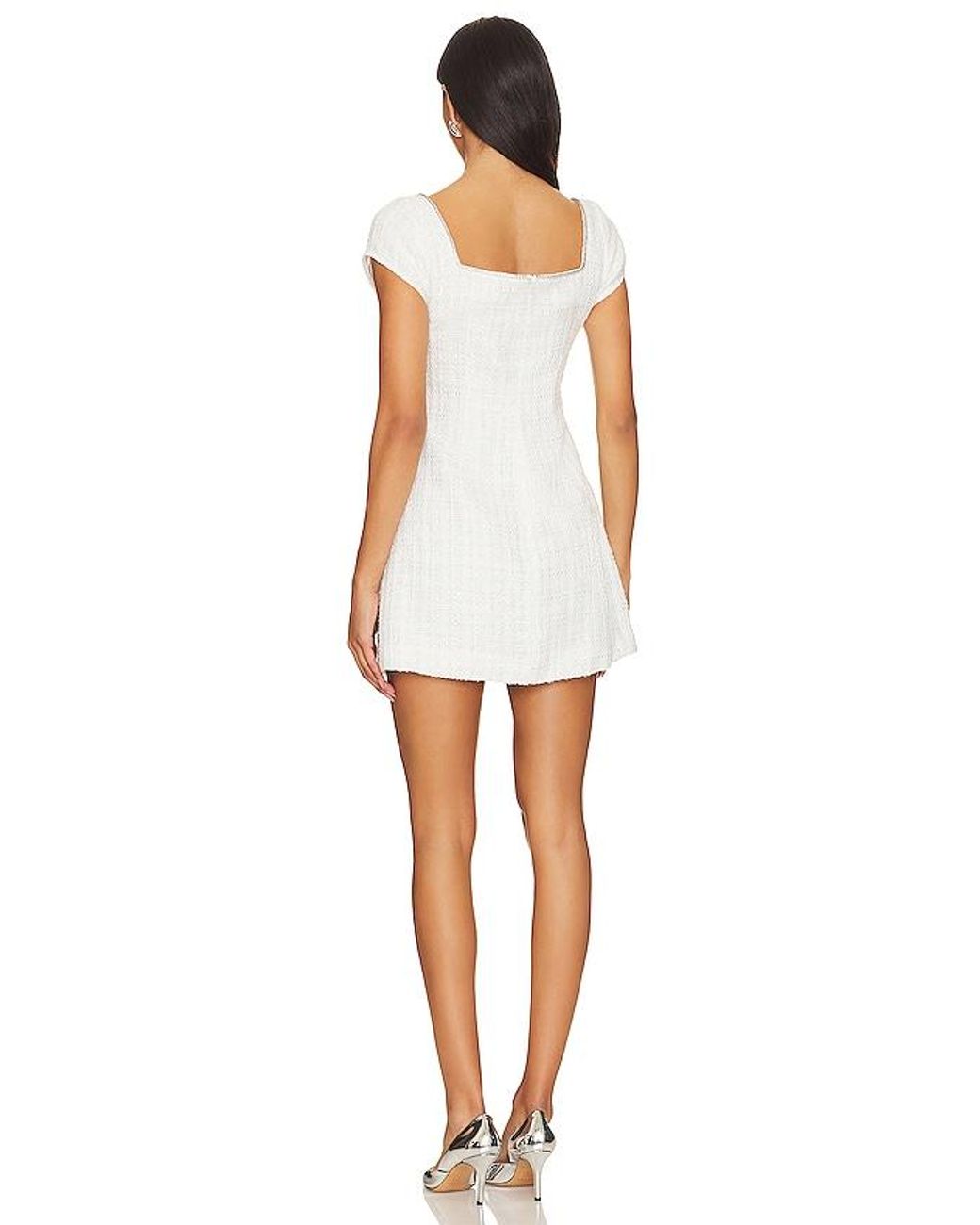 SAU LEE White Annabelle Dress