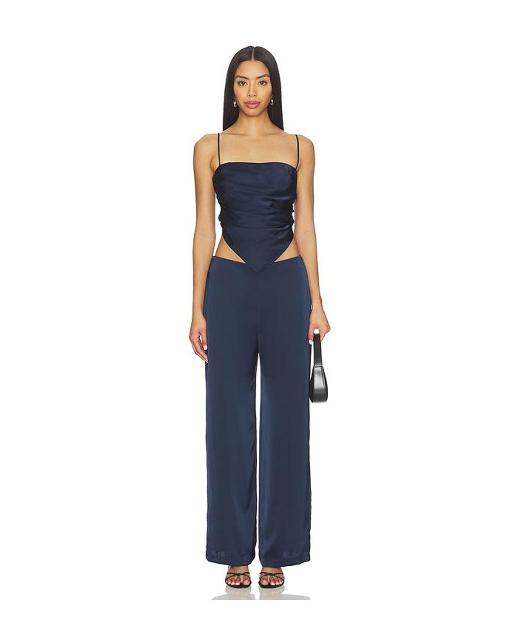 Amanda Uprichard Blue Linda Pants