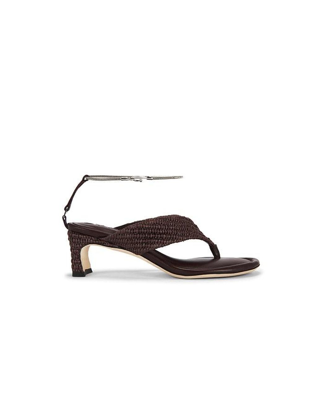 By Far Multicolor Dasha Raffia Heel