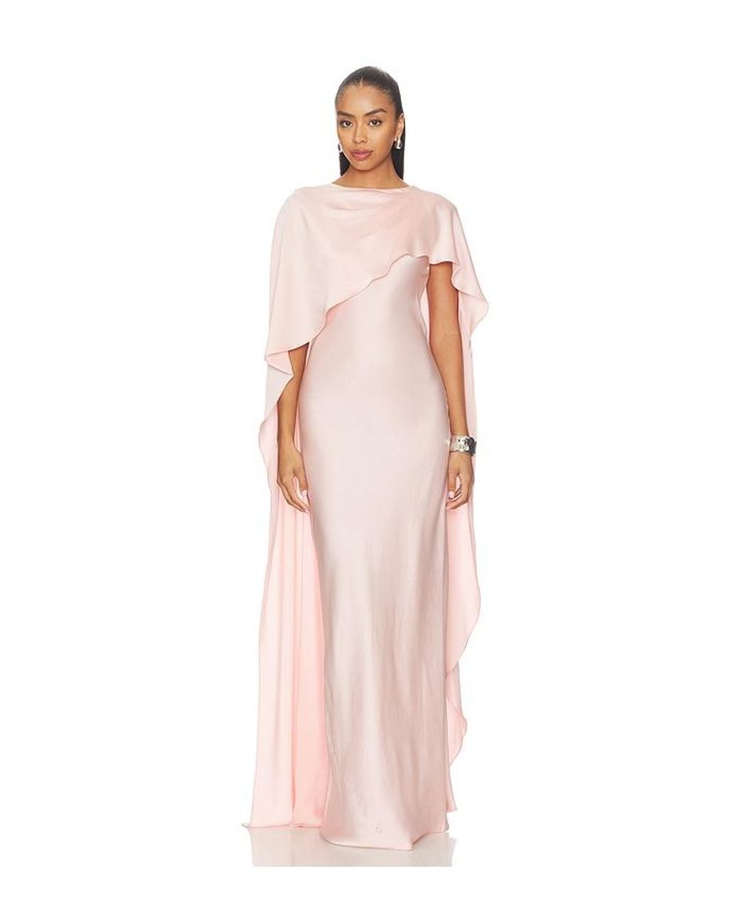 Jonathan Simkhai Pink Izel Cape Gown