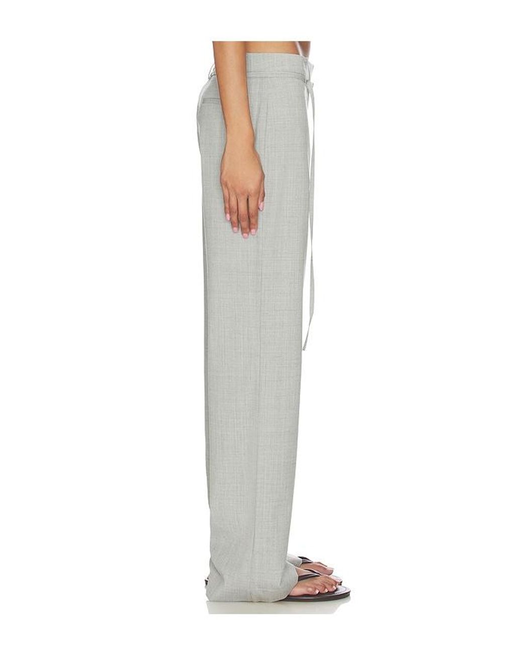 St. Agni White 90S Belt Minimal Pants