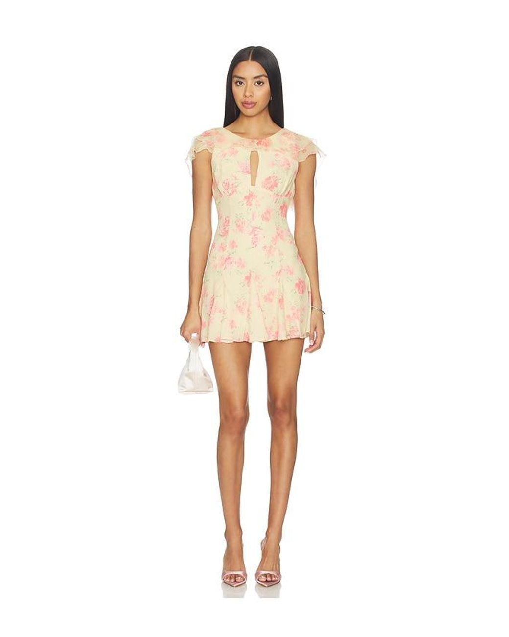 Tularosa Natural Jessalyn Mini Dress