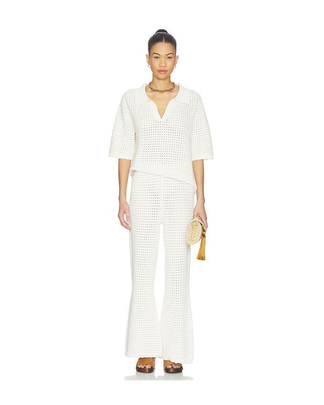 Sancia White The Zarni Knit Shirt