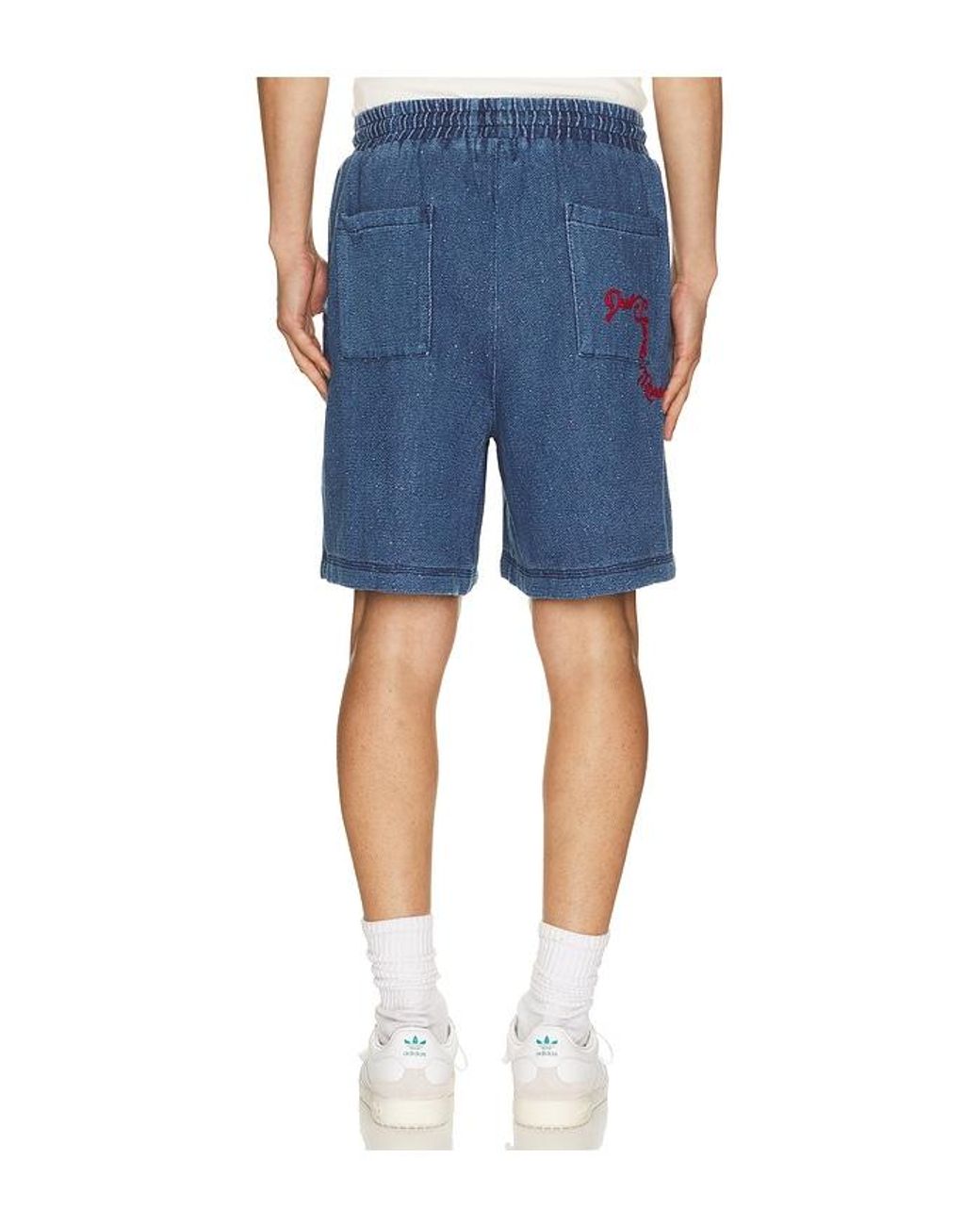 DIET STARTS MONDAY Blue Dropoff Shorts for men