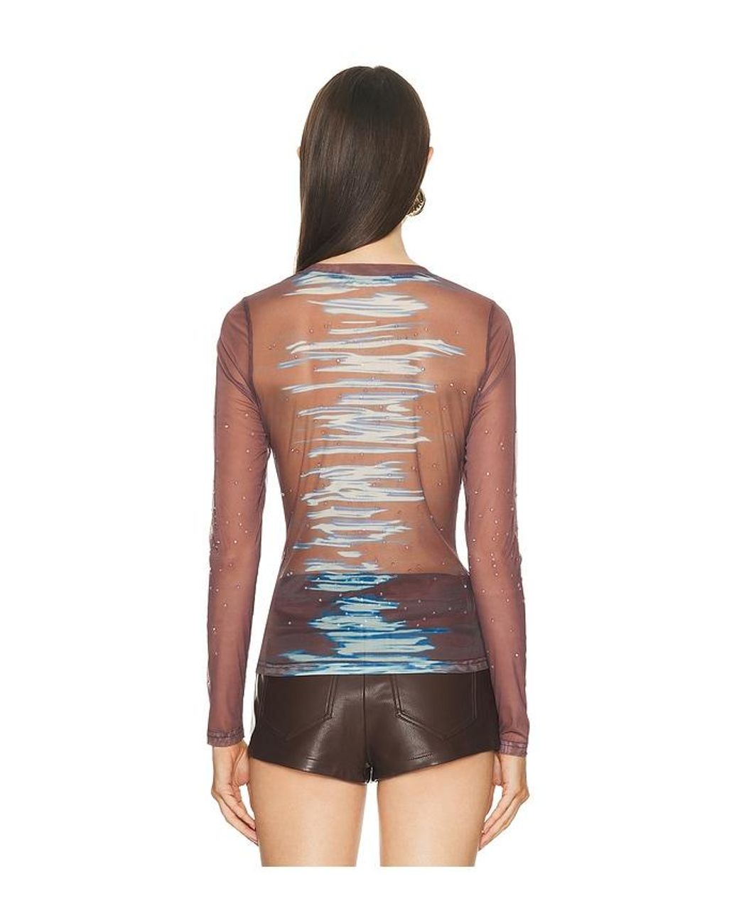 Ph5 Brown Betta Mesh Top