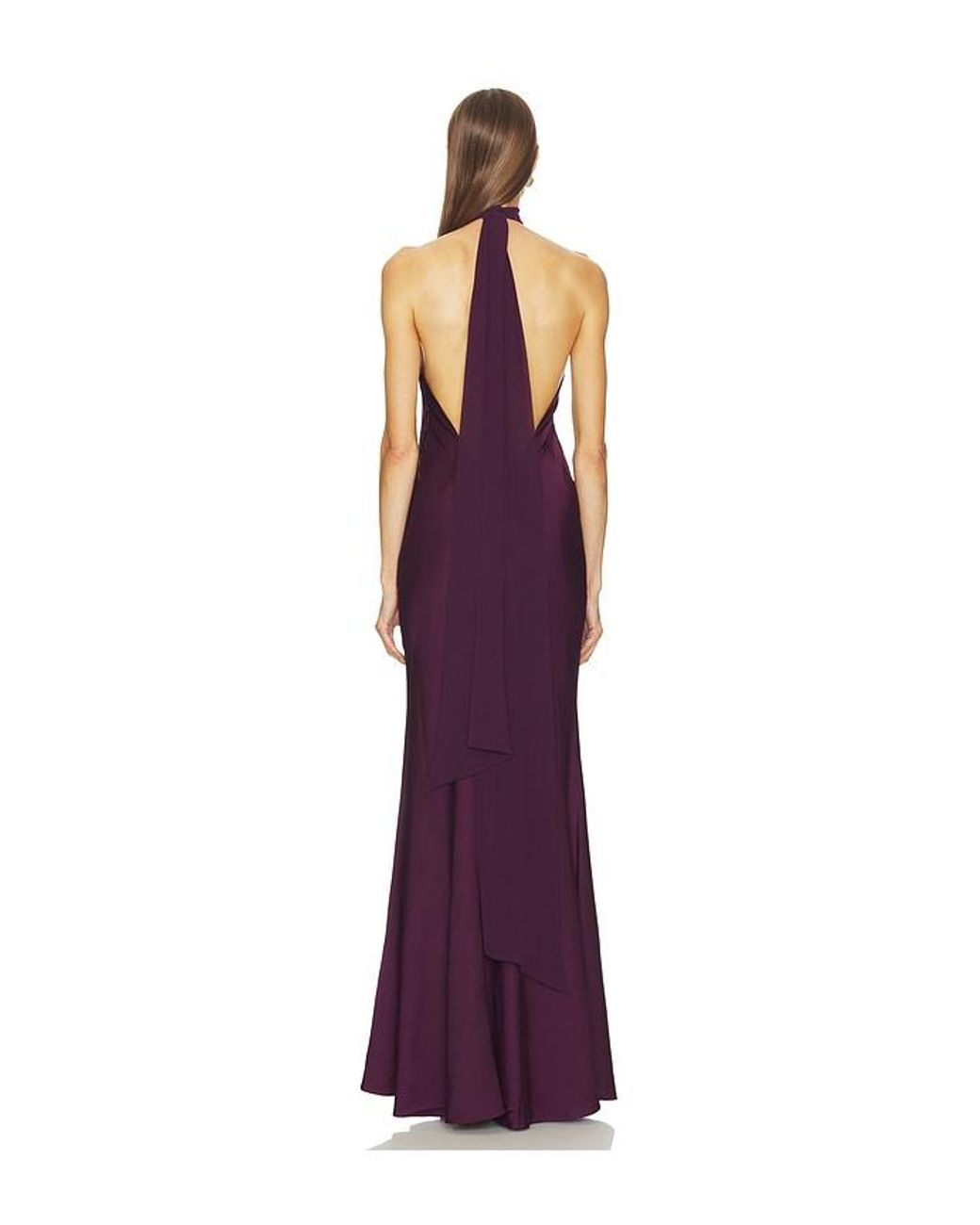 LOBA Purple Alexis Bias Gown
