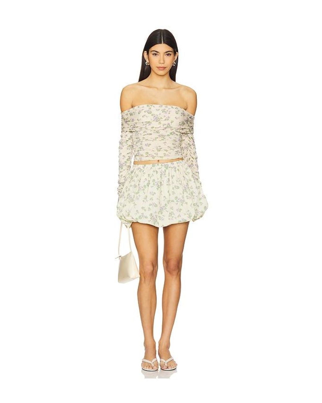 SWF White Balloon Mini Skirt