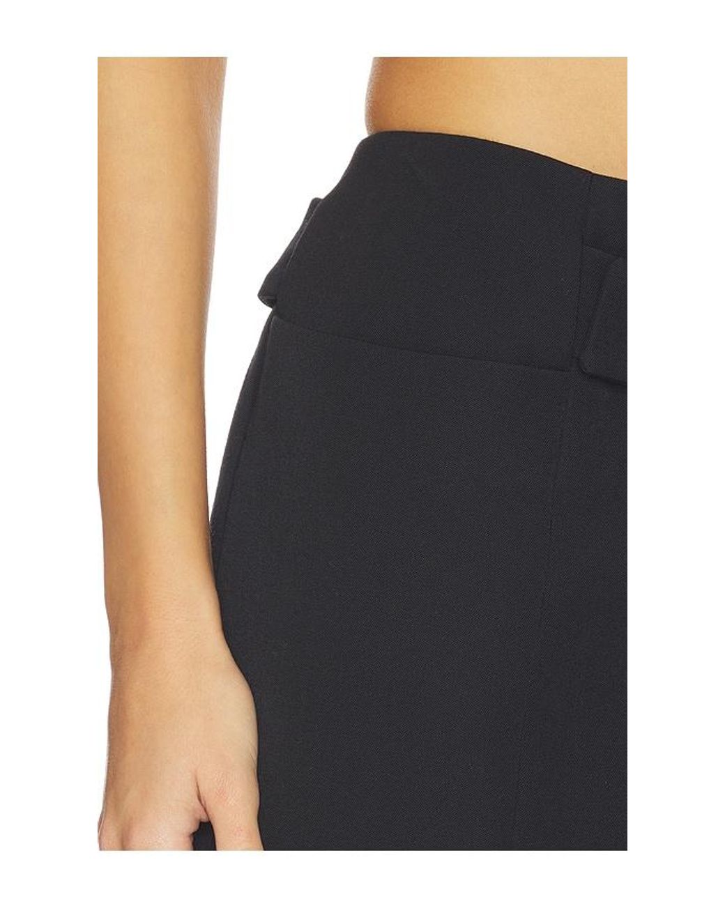 Balmain Blue Belted Grain De Poudre Mini Skirt