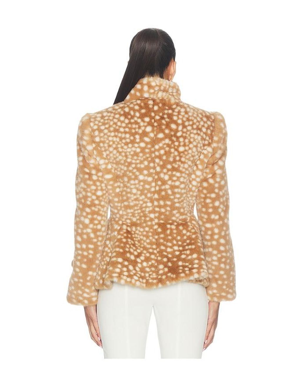 Lovers + Friends Natural Bambella Faux Fur Jacket