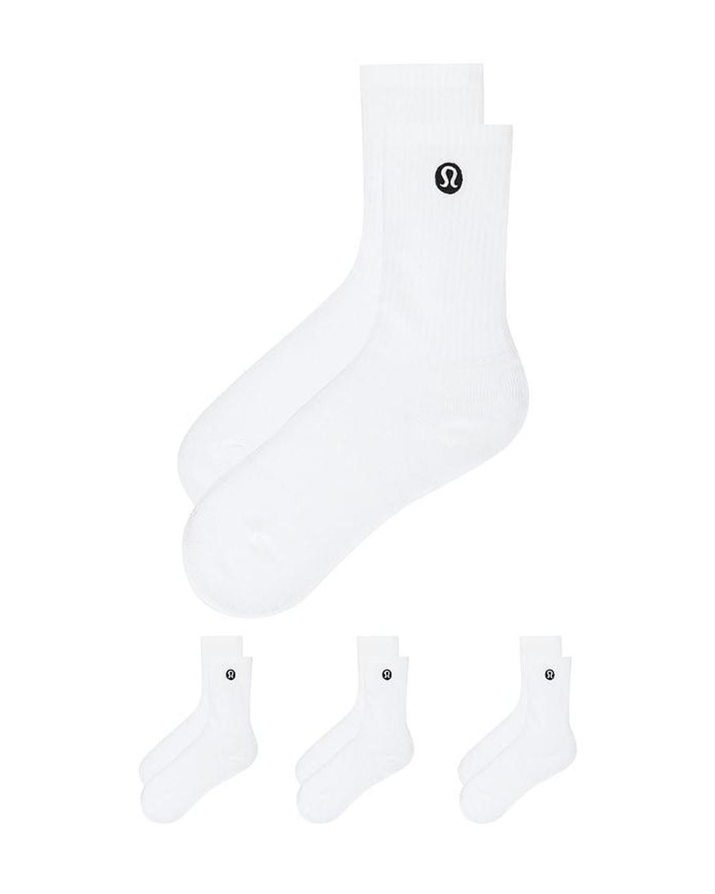 lululemon athletica White Daily Essential Socks 3 Pair for men