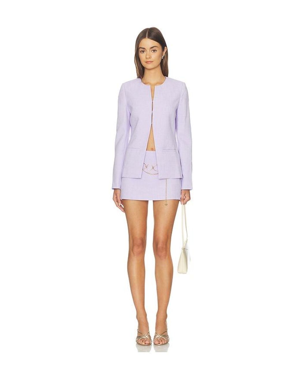 Amanda Uprichard White Capria Top